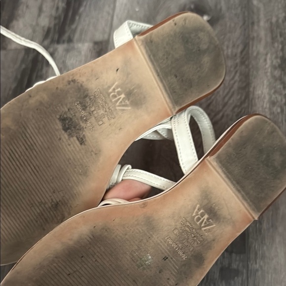 Zara Cream Gladiator Sandals - Picture 4 of 4